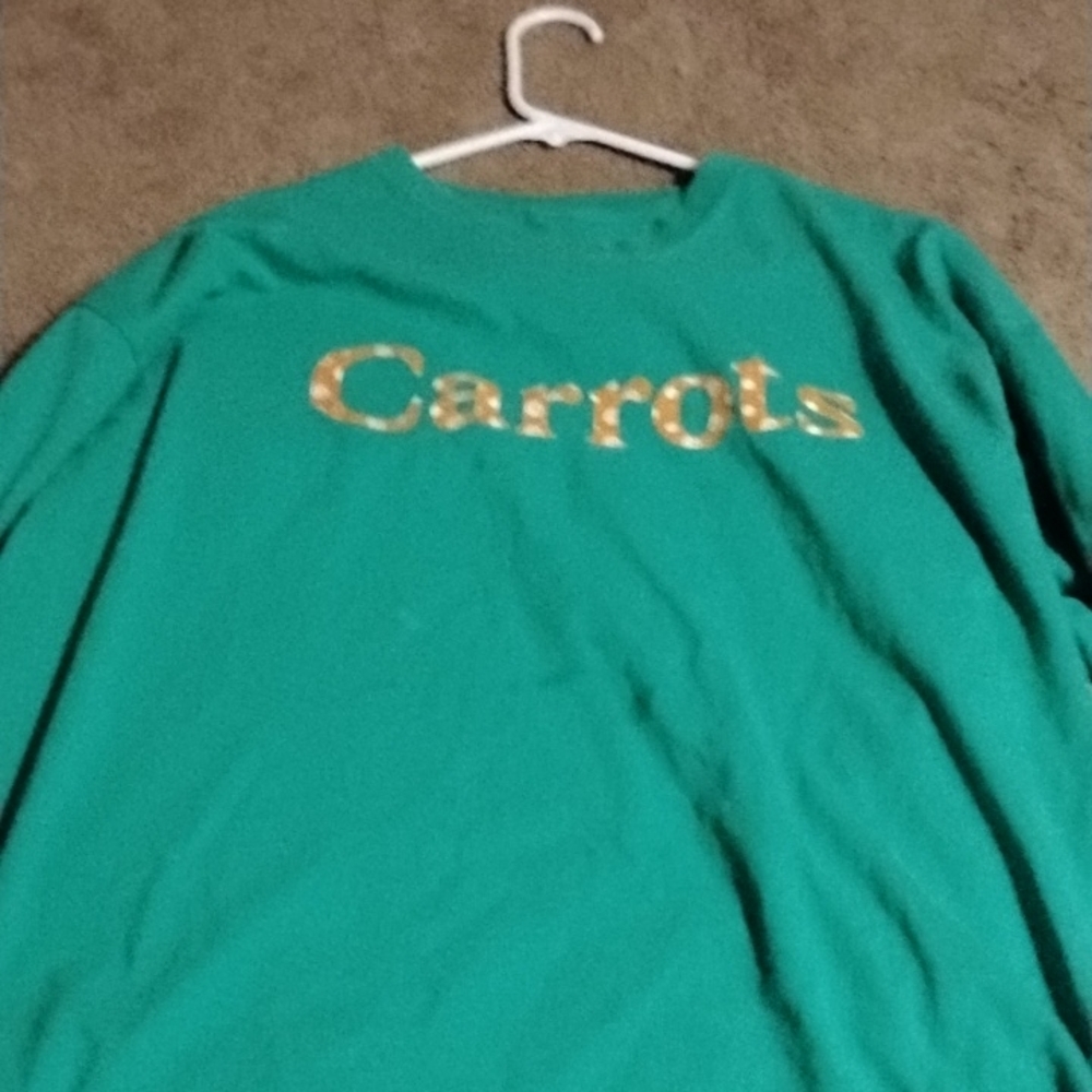 Carrots by Anwar Long Sleeve Green Designer Shirt